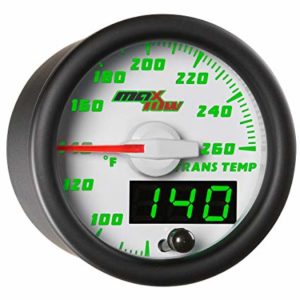 MaxTow Double Vision 260 F Transmission Temperature gauge - Transmission Cooler Guide 