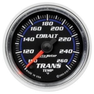 Autometer Cobalt 6157 transmission temperature gauge - Best transmission temp gauges - Transmission Cooler Guide 
