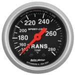 Autometer Sport Comp 3351 transmission temperature gauge - Transmission Cooler Guide
