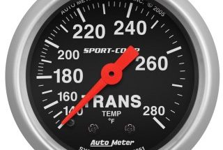 Autometer Sport Comp 3351 transmission temperature gauge - Transmission Cooler Guide