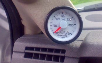 transmission temperature gauge installed on Dodge Ram