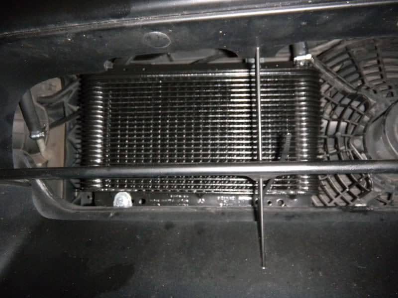 transmission cooler installation on Nissan Titan - Transmission Cooler Guide 