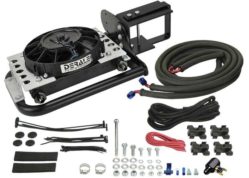 Derale 20561 transmission cooler and installation kit for Jeep Wrangler